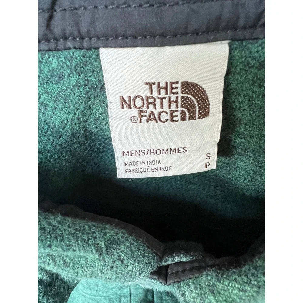 The North Face Mens Flannel‎ Shirt Button Up Long Sleeve Green Small